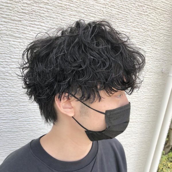 【ARCH 竹田】ローグラマッシュ　波巻きパーマ　スパイラル