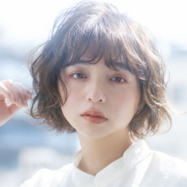 【emu井上信洋】おしゃれな抜け感コットンパーマボブ エミュ