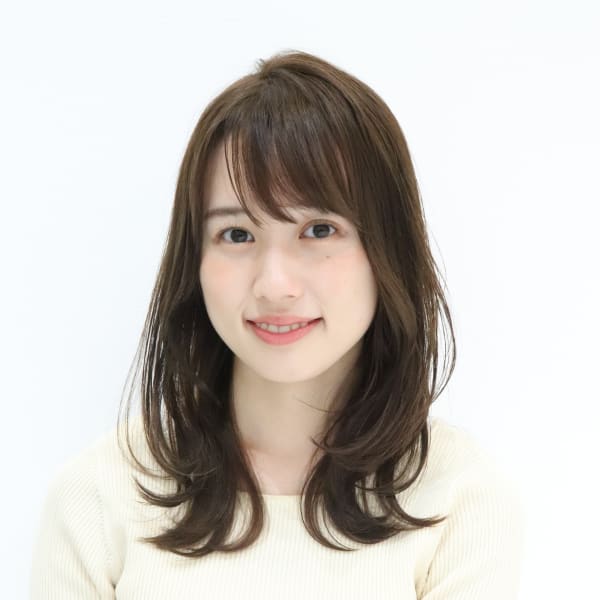 20代30代40代マッシュウルフベージュ_ネイビーシースルー|WORLD BEAUTY VIVALTO宝塚店