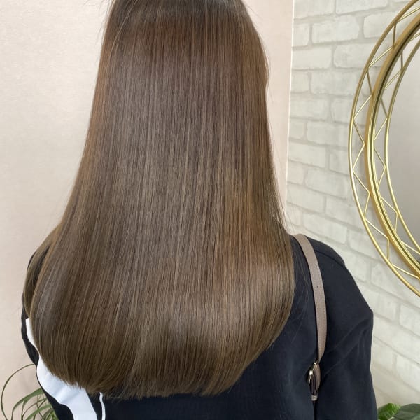透明感☆ベージュカラー＋水素トリートメント|北千住美容室 髪質改善 完全個室内完結型サロン Sereine salon HANARE