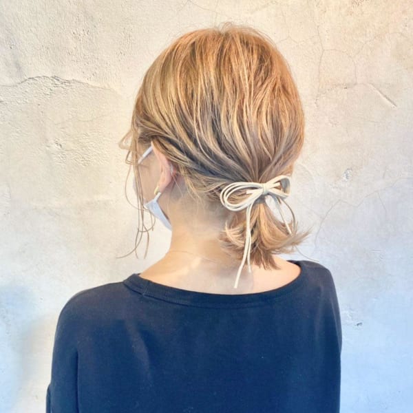 【Reir吉祥寺】*ゴールドベージュ+カジュアルアレンジ*