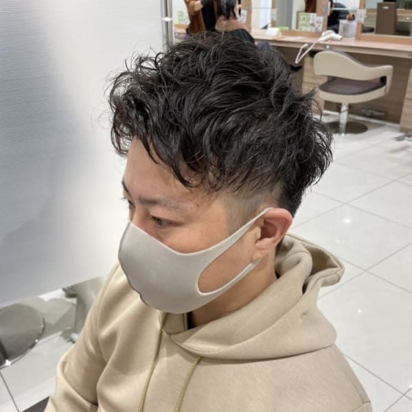 メンズボリュームアップパーマ Ash十日市場店