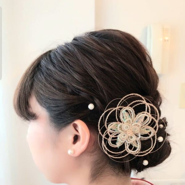着物 ヘアアレンジ ヘアアップ