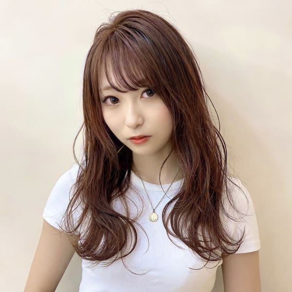 【金沢】丸顔カバー 30代 大人可愛い 波巻き 小顔 ロング