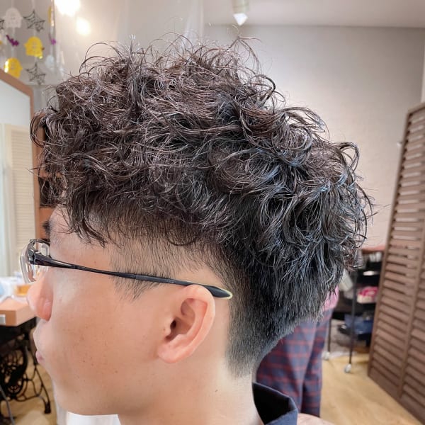パーマツーブロック刈り上げ【Attirer飯田裕之】|Hair salon Attirer