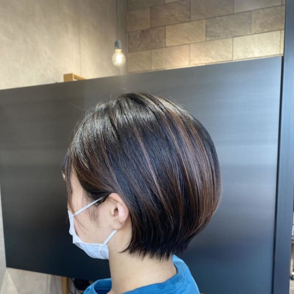 お手入れ簡単ショートボブ【sourire野崎】