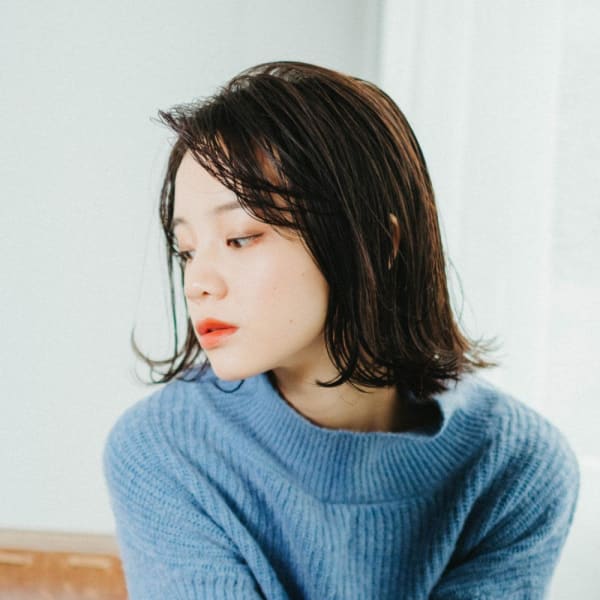 シンプルショートボブ/ミニボブ/ショート/黒髪ボブ/前下がり|YUCCA eha 豊中