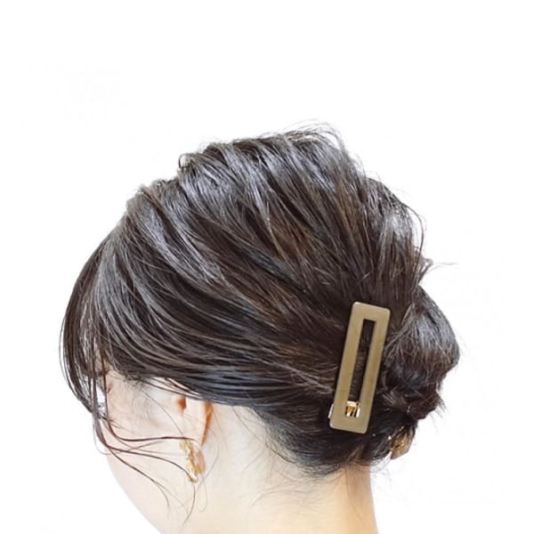 クリップヘアアップアレンジ
