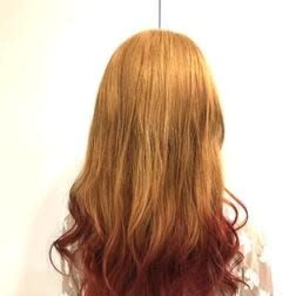 ゴールド×レッド|oluolu ～hair～