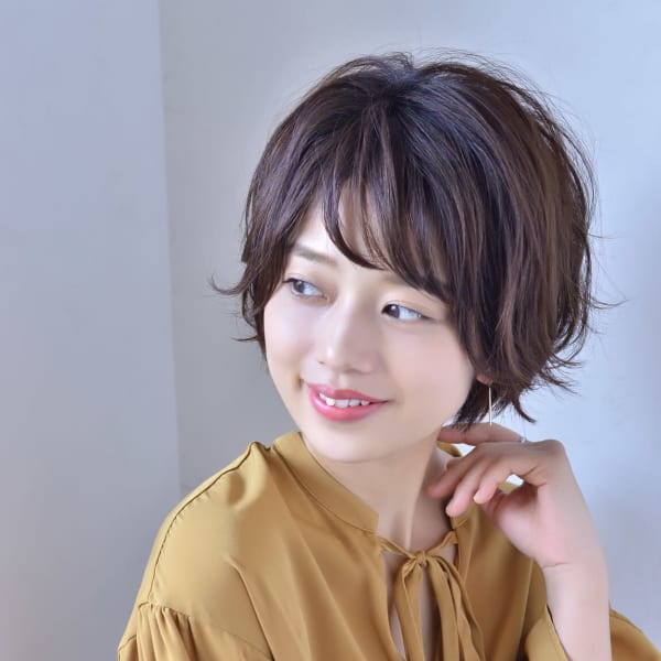 ゆるふわ 大人可愛いショートボブ