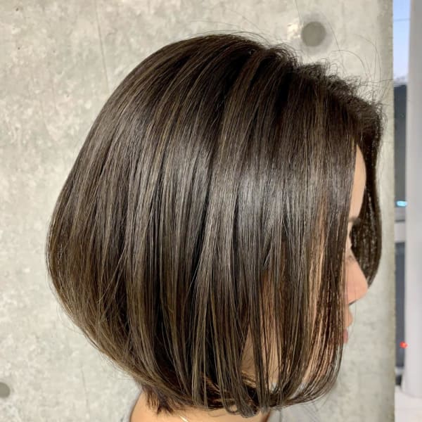 【豊塚】30代40代50代大人ボブのナチュラルハイライト