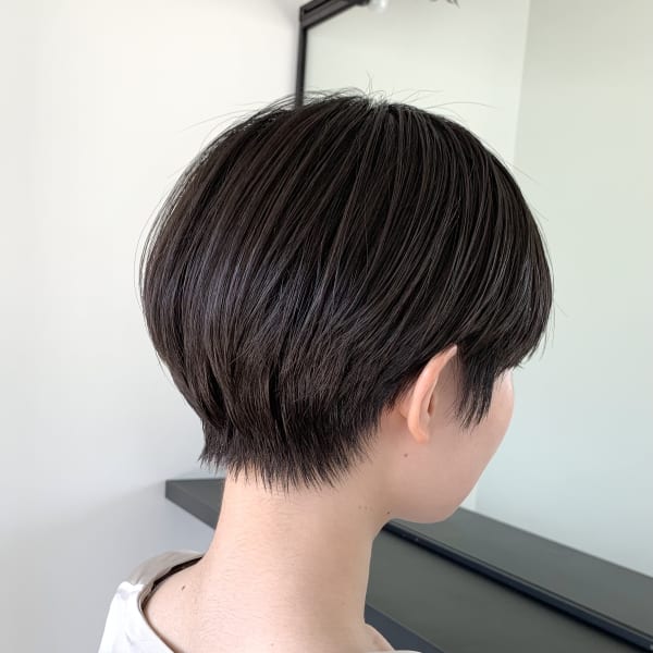 【表参道sheta】黒髪でもかわいい丸みベリーショート