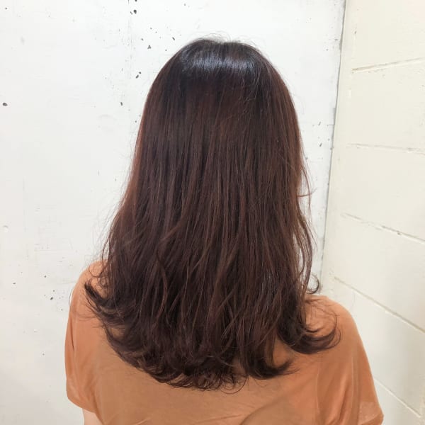 レッドブラウン×ミディアムレイヤー