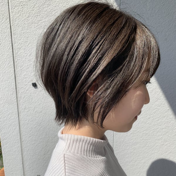 大人女性支持率NO.１ひし形大人ショート小顔カット