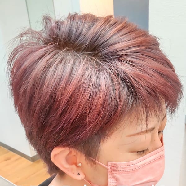 2ブロック／ピンク／ローズ|ヘアー&エステ EM’S 【町屋】