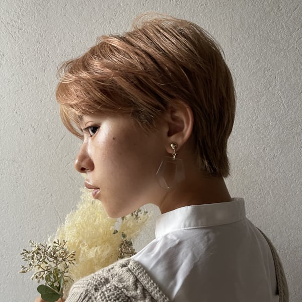 コンパクトショート/ブラウンベージュ/ブリーチあり