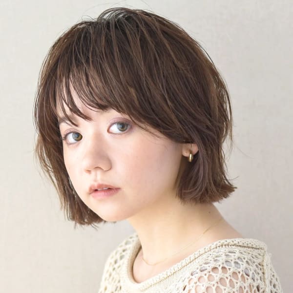 大人かわいい/ミニウルフ/くびれヘア/大人 ボブパーマ |atelier ittowa