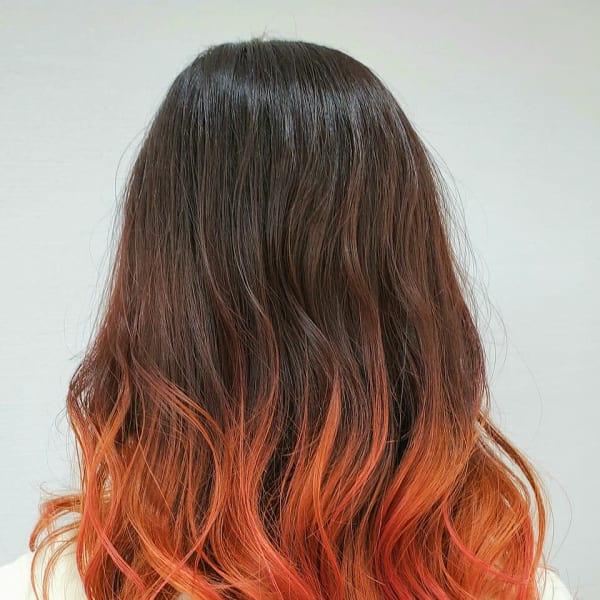 1ブリーチ×レッドグラデーション