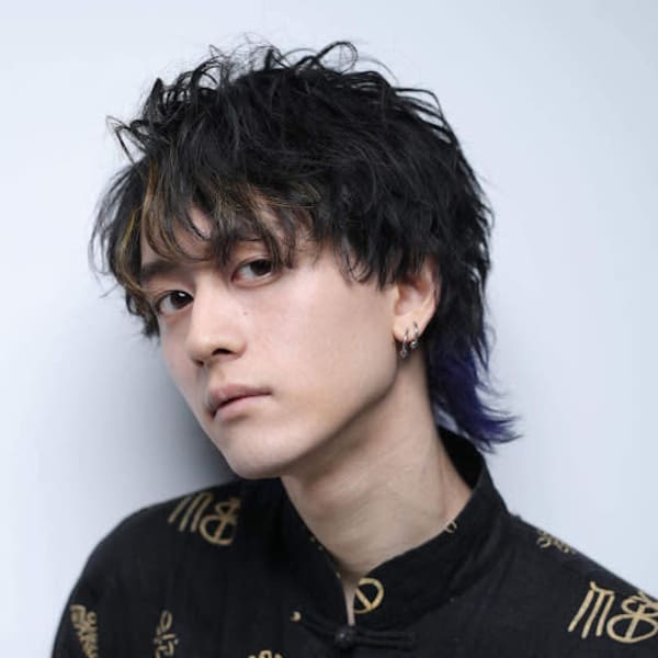 マッシュウルフ×スパイラルパーマ