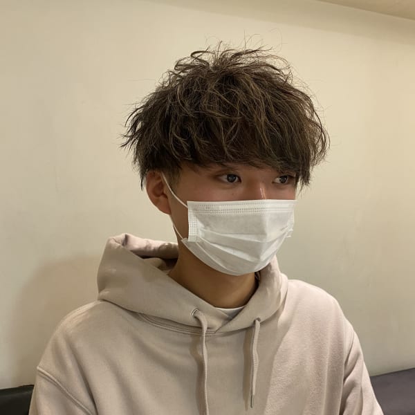 細メッシュ×重めマッシュ