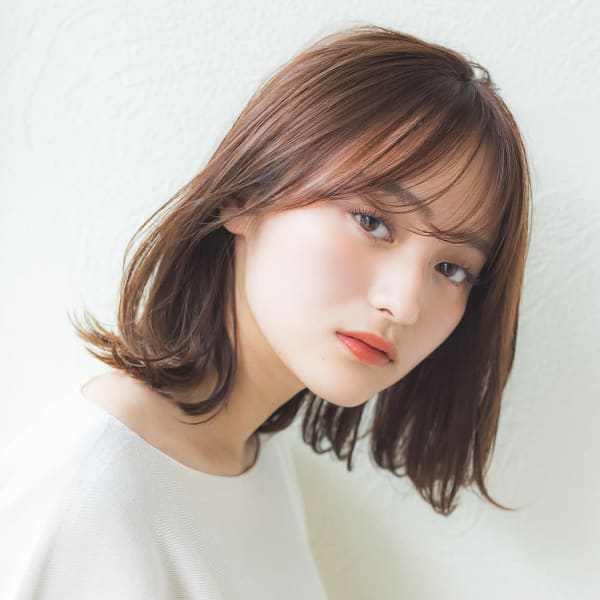 【eL 横浜】抜け感ヘルシー切りっぱなしロブ外ハネ