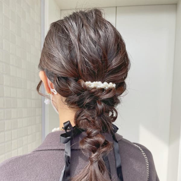 編みおろしアレンジ