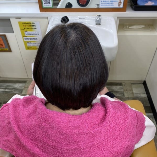 【くせ毛の本格髪質改善】縮毛矯正ショートスタイル♪|CUTinLION