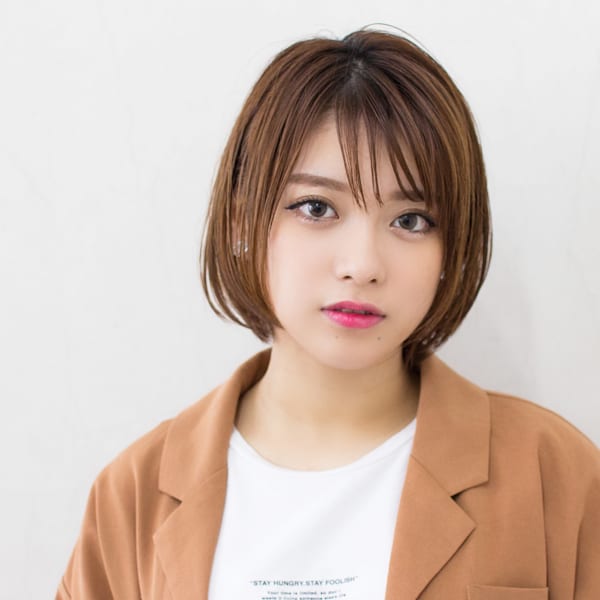 大人可愛い◎ナチュラルストレートボブ