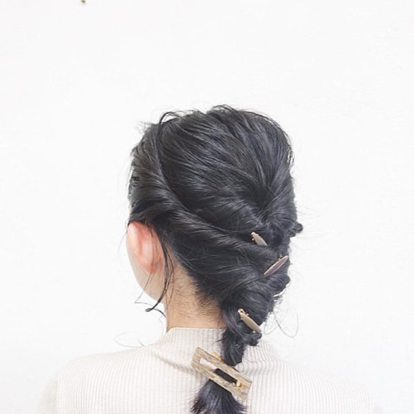 お呼ばれや結婚式に★編みおろしヘア