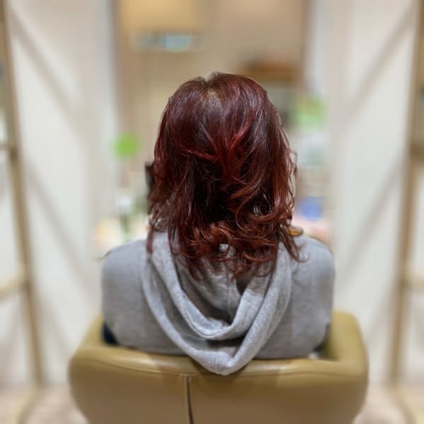 ケアペイントPALABOオレンジカラーでダメージレスカラー