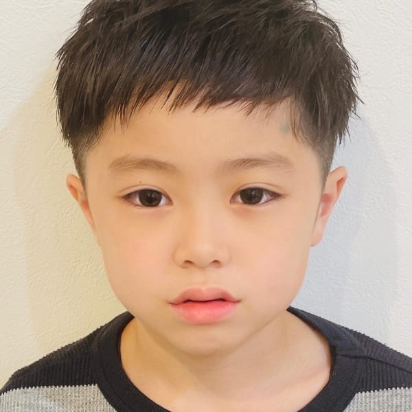 ツーブロック無造作ヘア