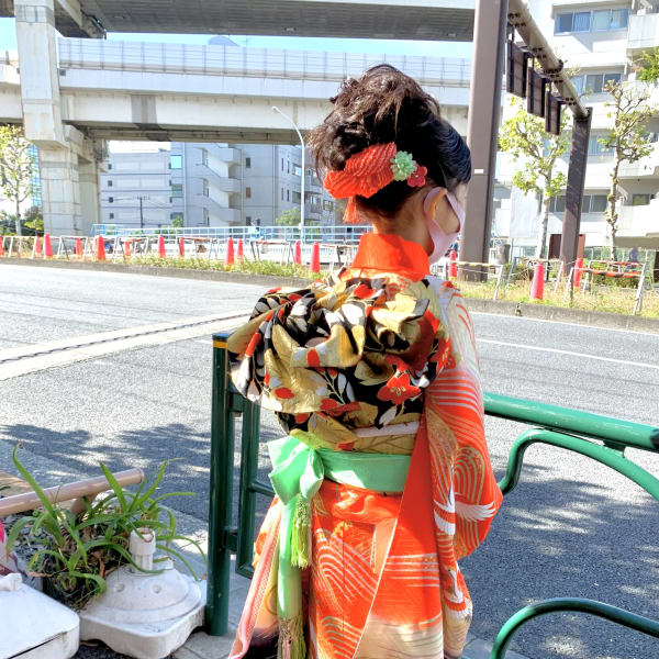 七五三 七歳着付けヘアーセット