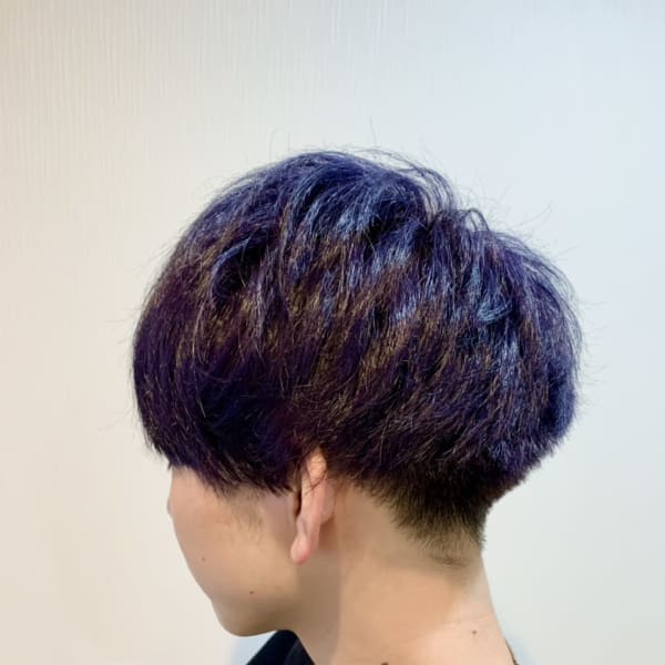 アメジストカラー　マッシュ|Grass Hair 流川店