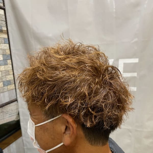 メンズランダムパーマ