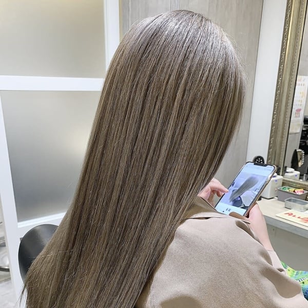 【ダブルカラー】【シルバーベージュ】【ケアブリーチ】