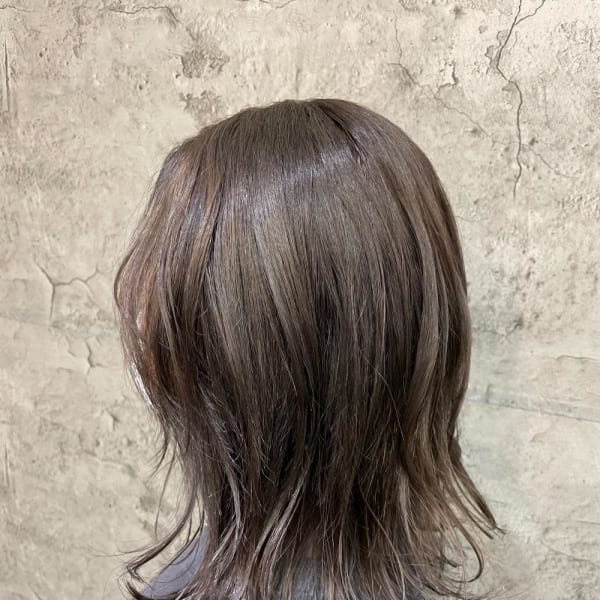 ダブルカラー アッシュグレー