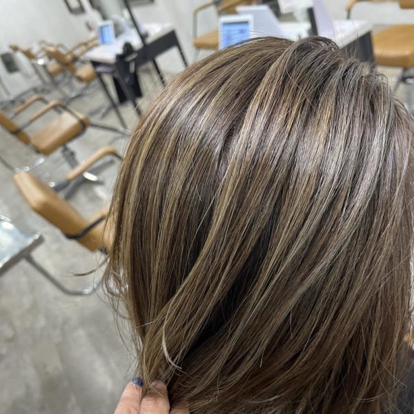 白髪ぼかしハイライト20代30代40代¥15400