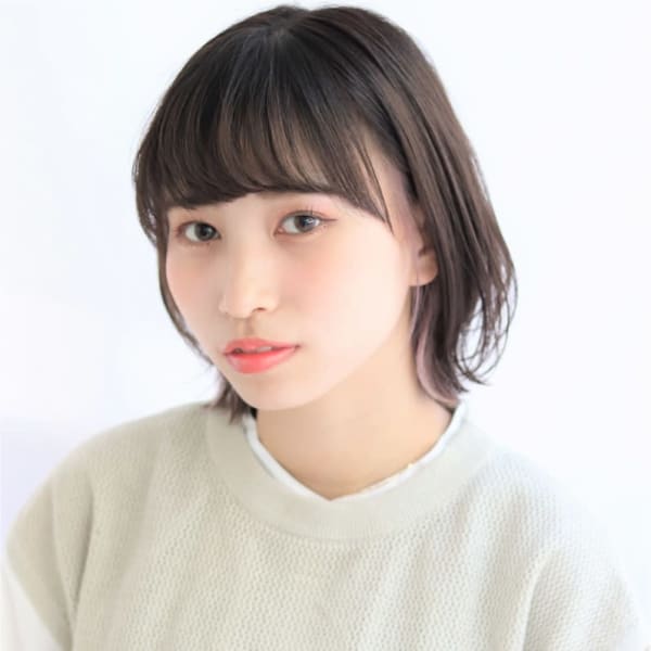 ミニウルフ×インナーカラー20代30代40代