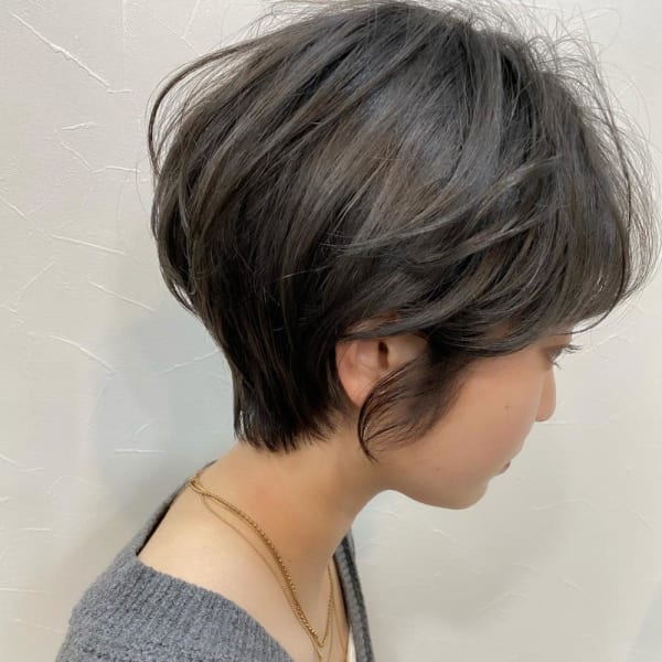 くびれショート/ダークグレー/20代/30代/40代