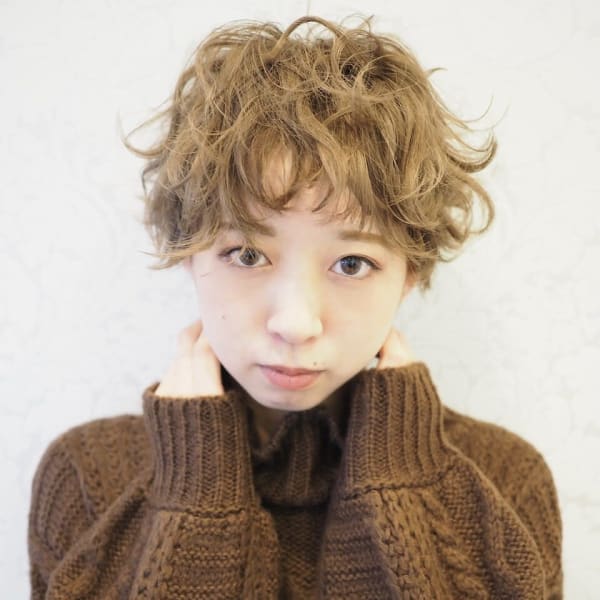 大人の外国人風パーマ