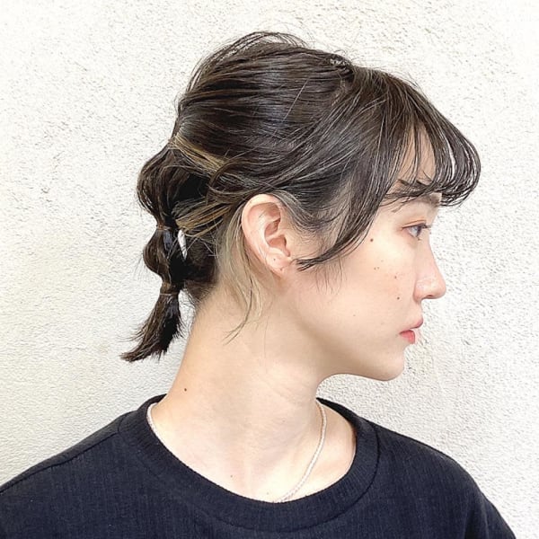 結ぶだけ簡単ヘアアレンジ