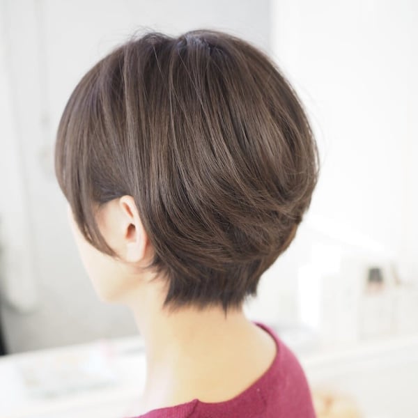 大人の美シルエット耳かけショート
