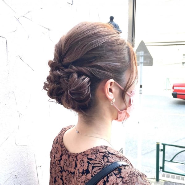 ベビーピンクハイライト・パーティーアレンジ