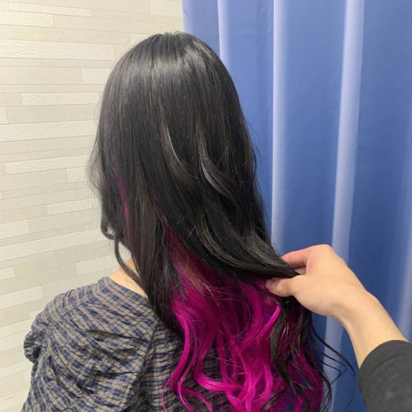 エクステでインナーカラー風スタイル！
