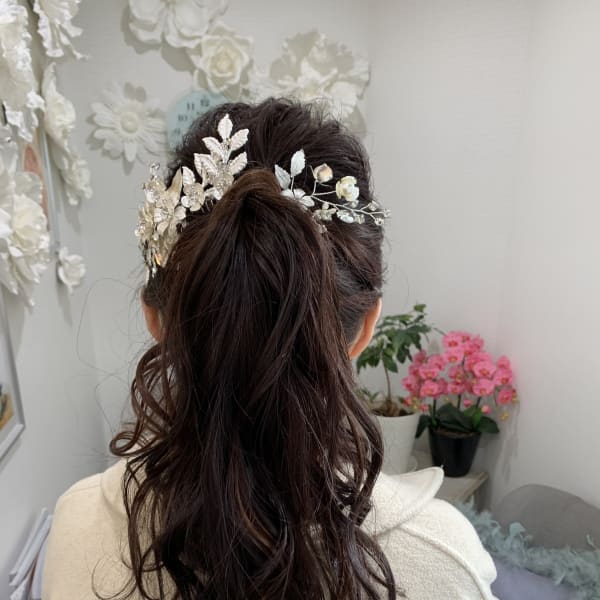 ポニーテールアレンジ