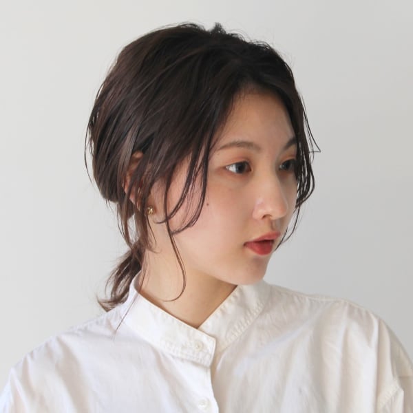 やんわりローポニーテール