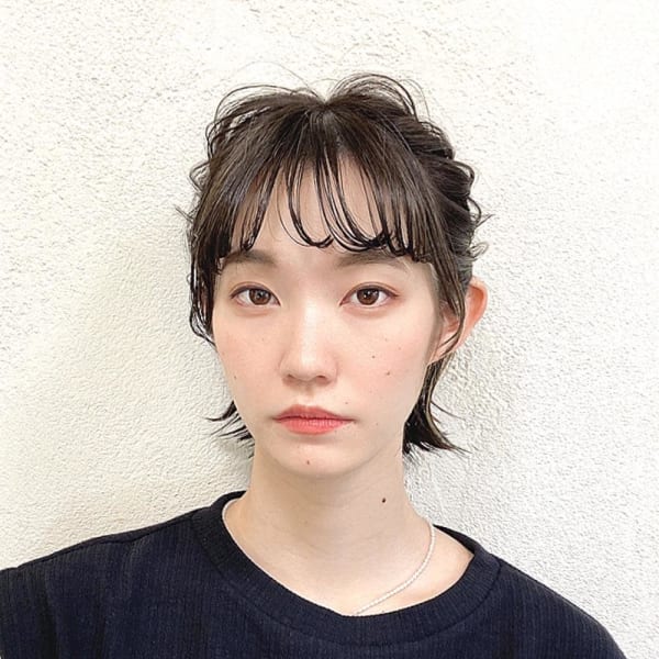 ハーフアップ風サイドアレンジ