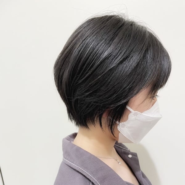 丸みショートボブ
