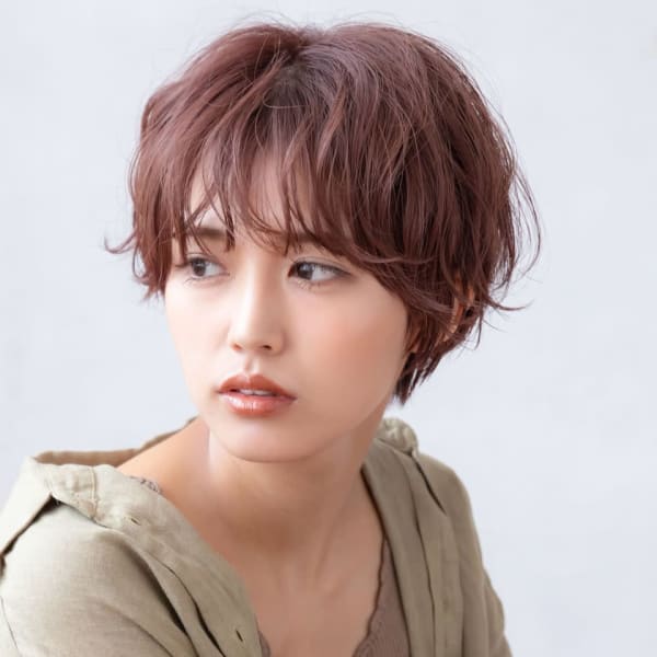 ちょびカールまるみショートボブ