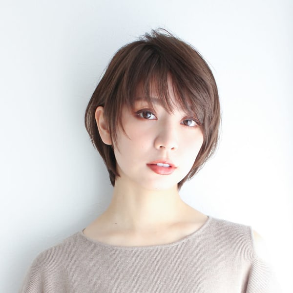 小顔ショート☆ひし形シルエット
